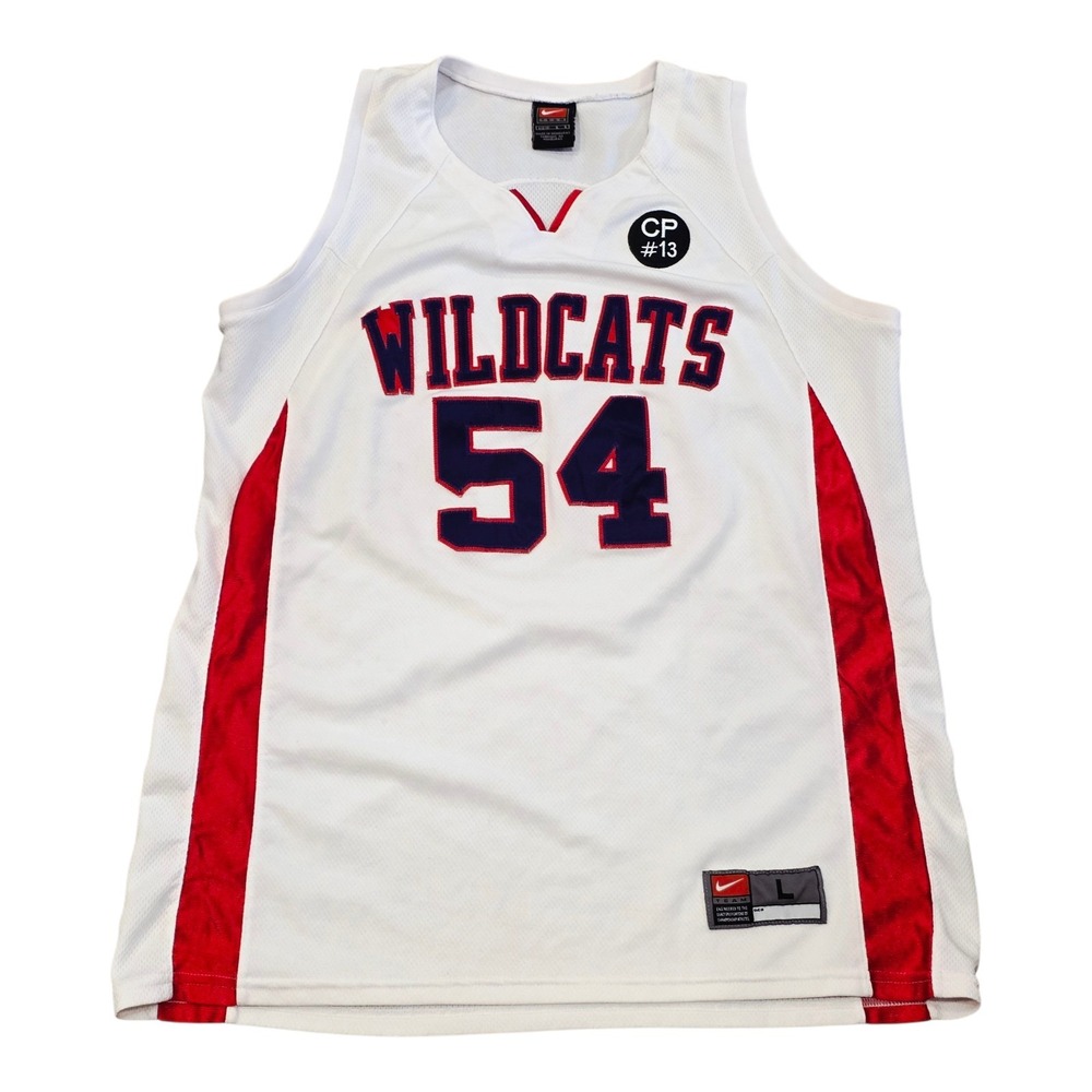 Vtg Arizona Wildcats Basketball Nike Jersey Womens Large 54 White CP 13 Patch